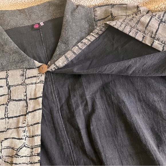 Cupcake International 🧁 100% cotton African boho print swing jacket M - Picture 7 of 10